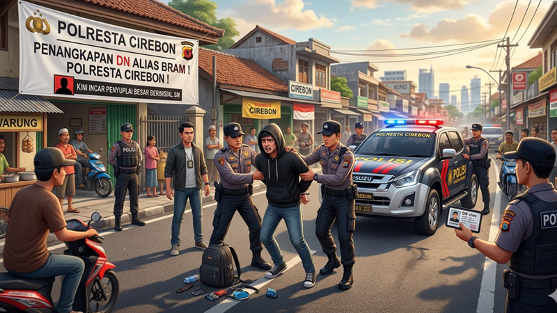 DN alias BRAM Ditangkap! Polisi Cirebon Kini Incar Penyuplai Besar Berinisial SM