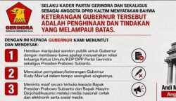 Rudy Mas'ud Seret Nama Prabowo dan Hashim, Gerindra Kaltim Geram!