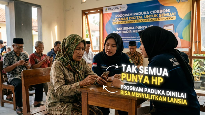 Tak Semua Punya HP, Program PADUKA Cirebon Dinilai Menyulitkan Lansia