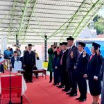 Bupati Mamasa Welem Sambolangi, melantik delapan orang Pejabat Stuktural Pimpinan Tinggi Pratama lingkup Pemerintah Daerah( Pemda) Mamasa, di Tribun Kondosapata.