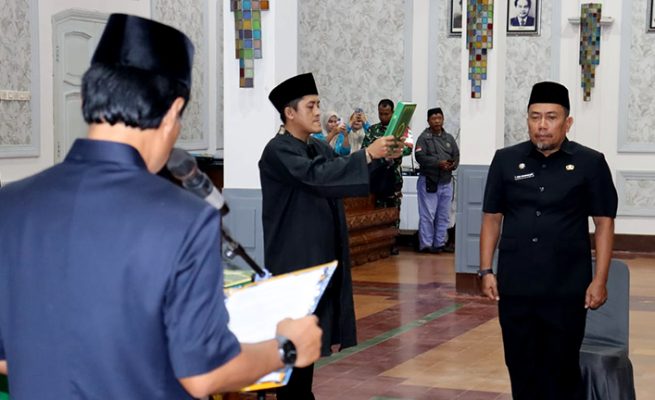 Wali Kota Lantik Edi Siswoyo Jadi Pj Sekda Kota Cirebon