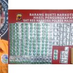 polisi majalengka temukan ratusan butir pil