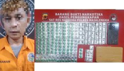 polisi majalengka temukan ratusan butir pil