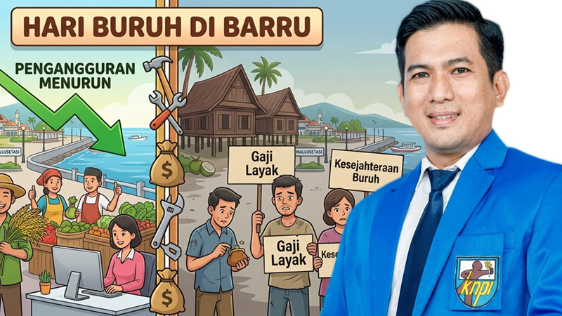Pengangguran Turun di Barru, Tapi Kualitas Pekerjaan Disorot di Hari Buruh