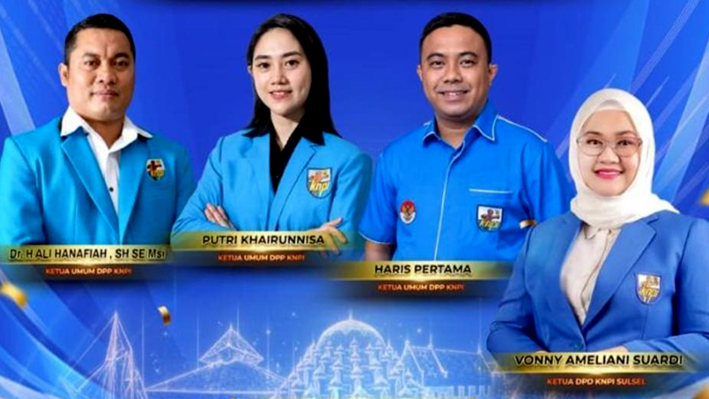 Dua Ketua Umum Hadir di Pelantikan Vonny Sebagai Ketua KNPI Sulsel